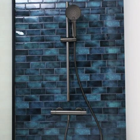 Miscelatore Termostatico Per Doccia Luisa In Gun Métal - immagine 4