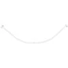 Bastone Per Tenda Doccia Curvo Universale Aste 90x90 Cm Bianco Asta Per Tende Arredo Bagno
