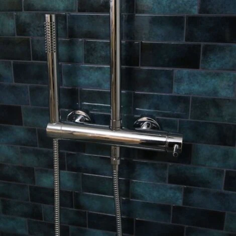 Colonna Doccia Luisa Cromata Con Miscelatore Meccanico - immagine 4