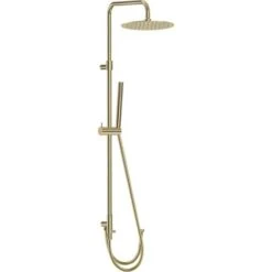 Colonna Doccia Luisa II Oro Spazzolato Senza Miscelatore