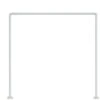 Bastone Per Tenda Doccia Universale Regolabile Angolare Con Aste 90X90X90 Cm Bianca Asta Per Tende