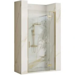 Porta Doccia Rea Hugo 100 Gold Brush + Profilo