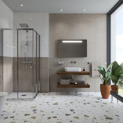 Hansgrohe Vernis Shape, Colonna Doccia 230 1 Getto EcoSmart 9 L/min Con Miscelatore Termostatico, Cromata (26097000hansgrohe) - immagine 4