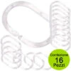 Anelli Per Tenda Doccia Pezzi 16 In Pvc Trasparente