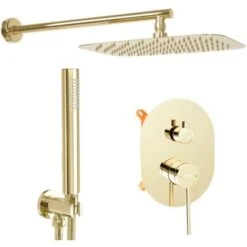 Set Doccia Da Incasso REA OVAL Gold BOX