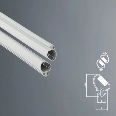 Guarnizione Magnetica Box Doccia In Gomma EC-MAG-367 Colore: Bianco