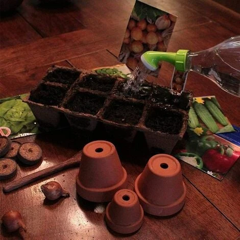 Tappo Per Annaffiatoio Da 10 Pezzi, Flaconi Spray Per Soffione Doccia, Per Irrigazione Di Bottiglie D'acqua Per Pentole - immagine 4