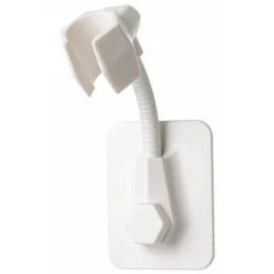 Supporto Per Doccia A Mano Supporto Per Doccia A Parete Regolabile Supporto Per Doccia Supporto A Parete Adesivo In Plastica ABS Senza Supporto Per Trapano Bianco--