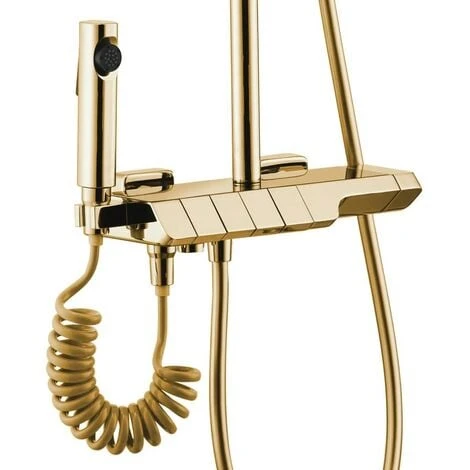 Set Doccia Con Termostato REA ROB Gold - immagine 2