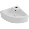 Hudson Reed Belstone Lavabo Da Appoggio O Murale Angolare Ceramica – 460 X 320 Mm