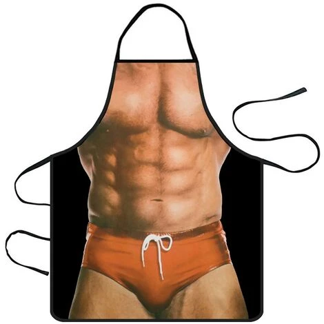 Grembiuli Divertenti 2 Pezzi Sexy Divertente Novità Grembiule Da Cucina Coppia Cintura Bavaglino Per Uomo Donna Cucina Casalinga Cucina Barbecue - immagine 3