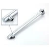 Trade Shop - Braccio Per Soffione Doccia Tondo In Ottone Cromato Completo Di Rosone 30cm