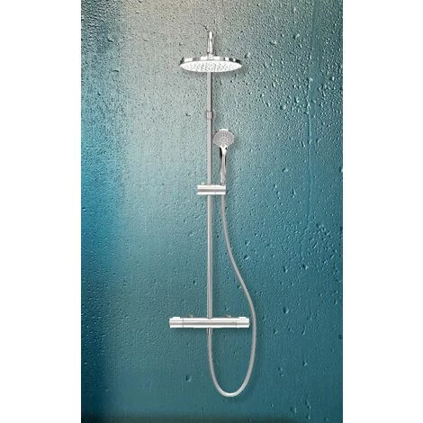 Ideal Standard CeraTherm - Set Doccia Termostatico, Diametro 20 Cm, Cromo A7226AA - immagine 3