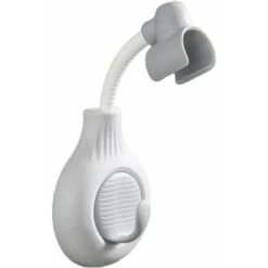 Supporto Per Soffione Doccia A Parete Per Bagno Supporto Per Soffione Doccia Autoadesivo Regolabile A 360 Gradi Con Supporto Per Gancio, Grigio