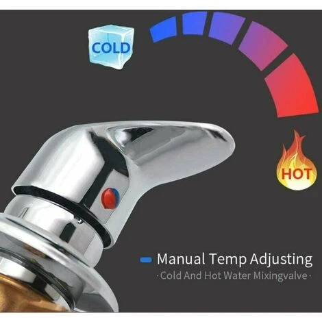 Carivent Mixer Cabina Doccia In Ottone Per Doccia Uscita Inverter Cromato Doccia Miscelatore Connettore G1/2 Doccia ITeddo Miscelatore Per La Camera - immagine 4