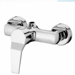 Rubinetto Doccia Moderno Cromato A Parete Per Acqua Calda E Fredda