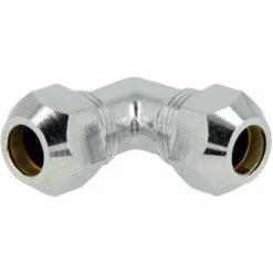 Gomito Con Connettore Di Bloccaggio 8 X 8 Mm, Cromato