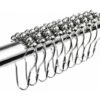 Ganci Per Anelli Per Tende Da Doccia In Acciaio Inossidabile Cromato - 12 Pezzi - Argento 1 Set